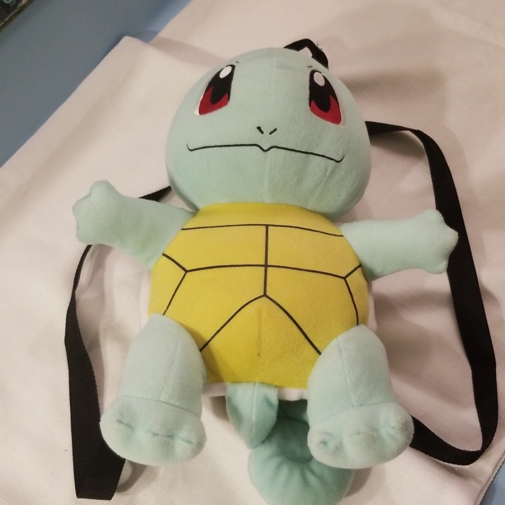 Squirtle plush backpack